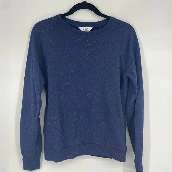 Athleta Girl speckled sweatshirt with pockets XXL would fit womens XS - Picture 1 of 6